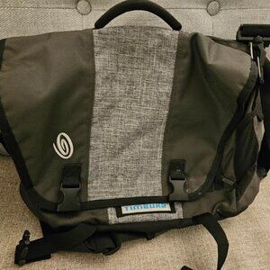 TIMBUK2  Gray Messenger Commuter Bag Padded Laptop Bag